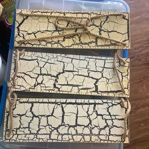 Hanging shelves. Three tier. Never used.